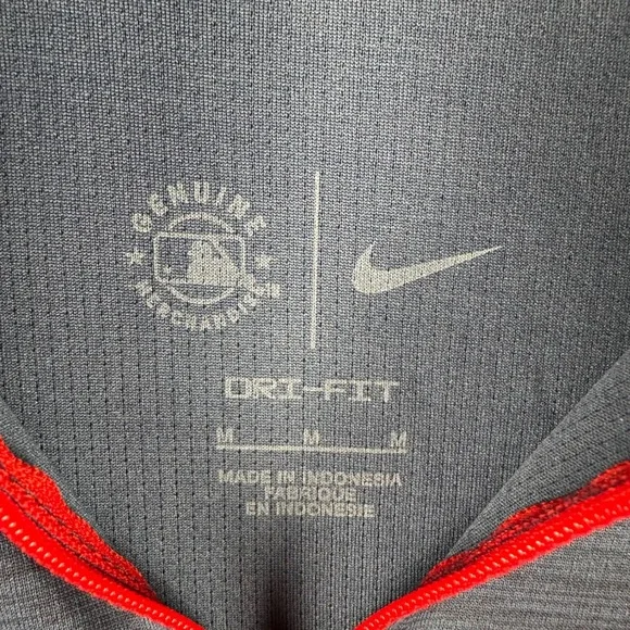 Nike MLB Cleveland Guardians Dri-FIT 1/4 Zip Pullover Navy Women Size Medium - Picture 5 of 9